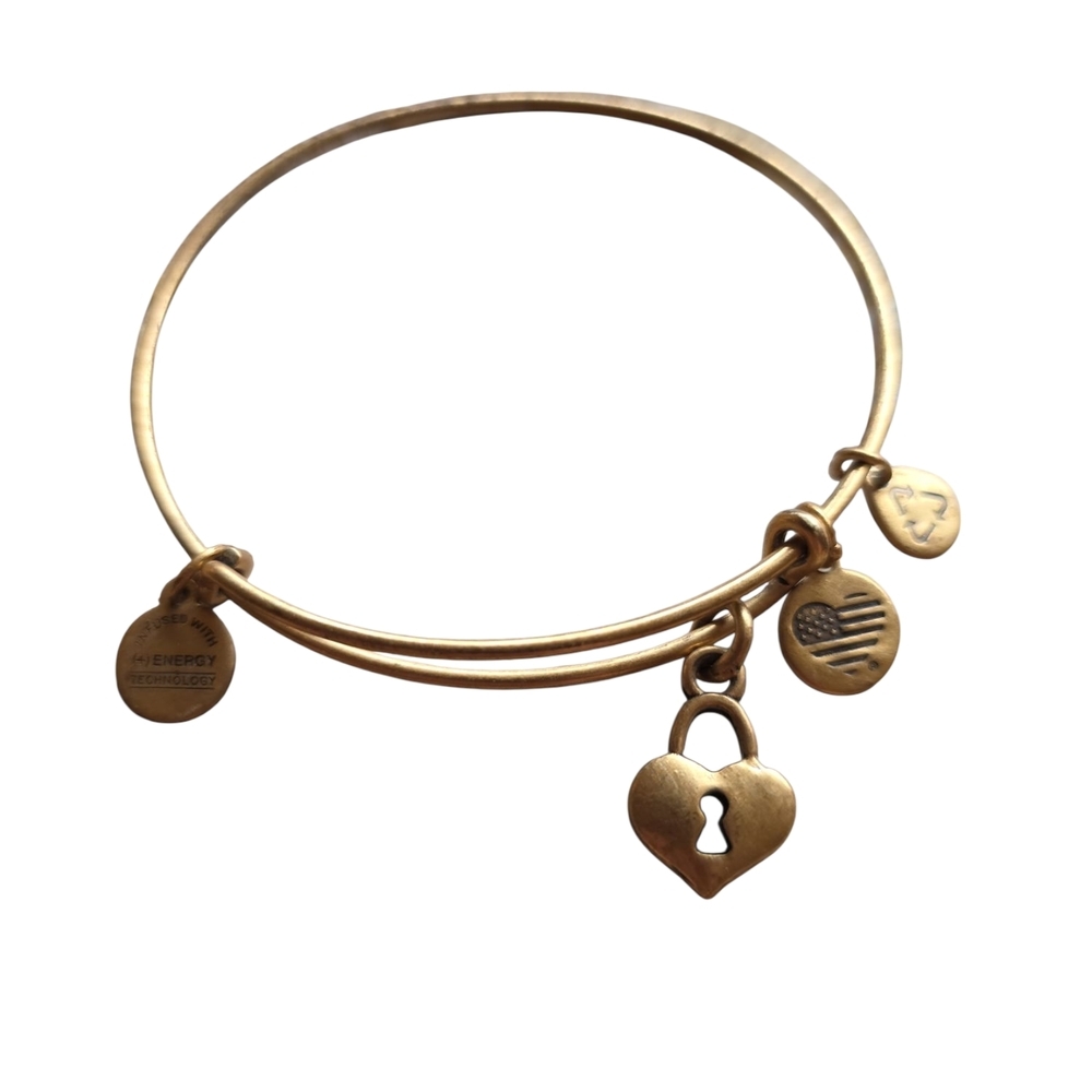 Alex and Ani Gold Expandable Charm Bracelet, Infused With Energy